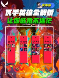 一期视频叫你了解瓦手所有英雄定位