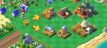 【攻略】全部合成分支介绍（1）——小麦，玉米
玩家们之前在论坛中询问了一些分钟建筑是如何获取的。今天就为大家写一篇攻略介绍一下游戏内带分支的系列。
小麦系列——小麦磨坊系列，孵化场系列
玩家们最初会接触到的系列。成熟的麦田可以收获麦子，继续合成可能变成小麦磨坊或者鸡蛋孵化场。小麦磨坊可以采集出优质小麦，合成优质小麦就可以解锁面包工坊系列来制作各种面包了。合成到大型面包店还能解锁新角色艾米莉亚。
另