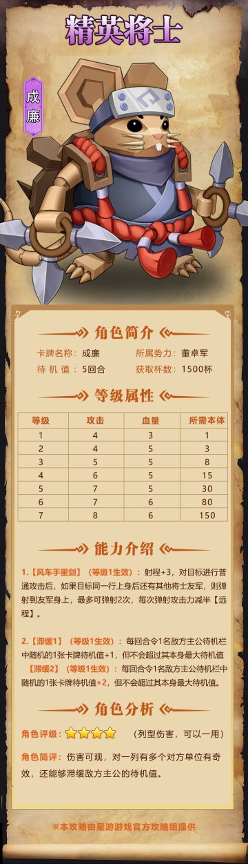 【奇兵群雄传】| 成廉