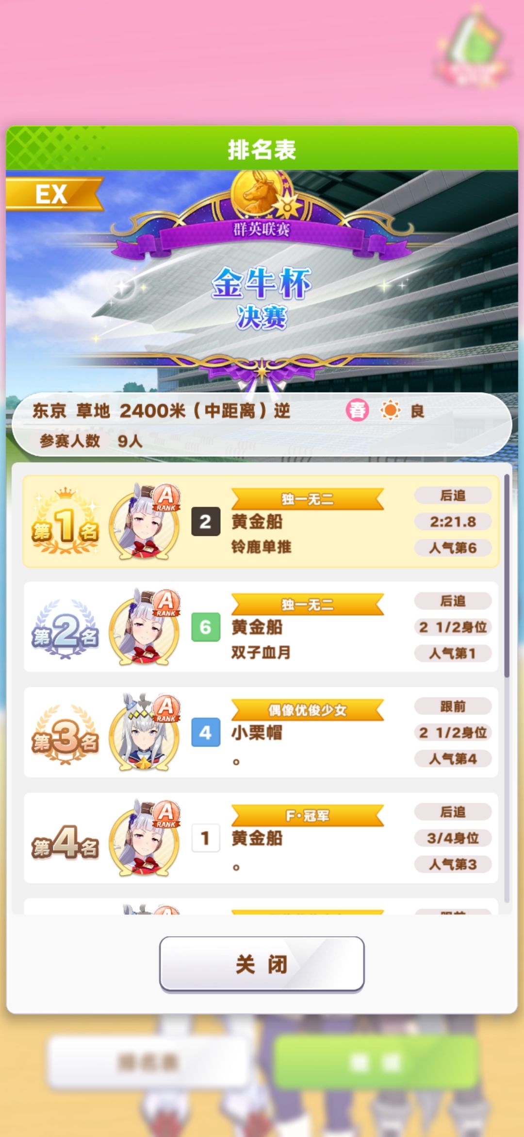 这次排的好,啊船也给力 2