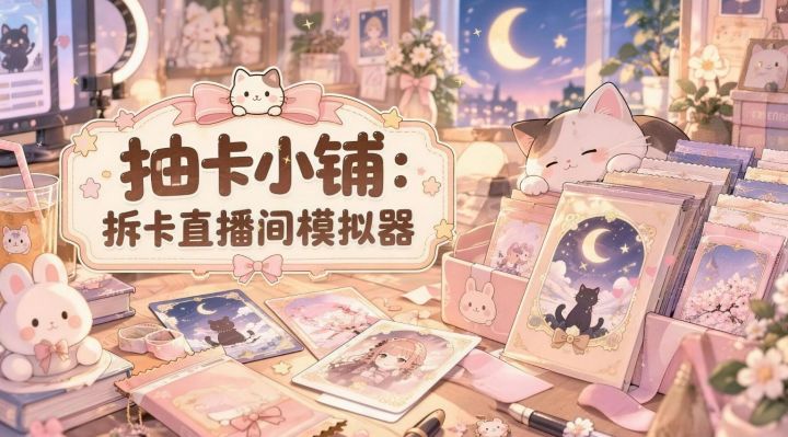 模拟实物拆卡小游戏,不花钱感受开盲盒的快乐~截图