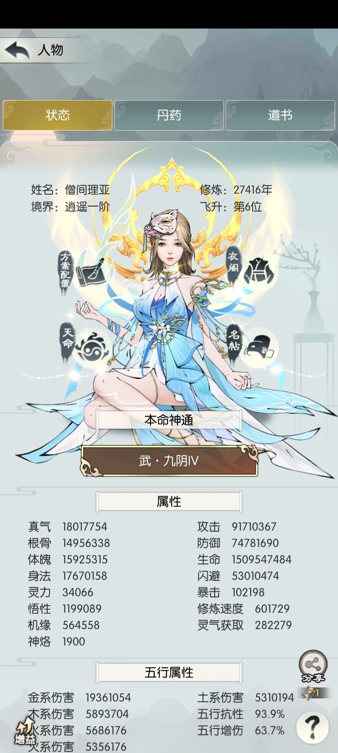 逍遥打卡,27416年,须弥一服,僧间理亚。 1