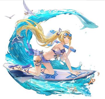 角色立绘曝光# 「玛尔兰」夏日泳装皮肤