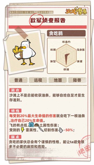 【小兵图鉴】贪吃鸥