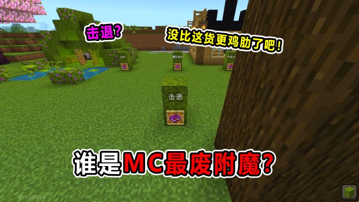 谁是MC最没用的附魔!谁比击退更捞?截图