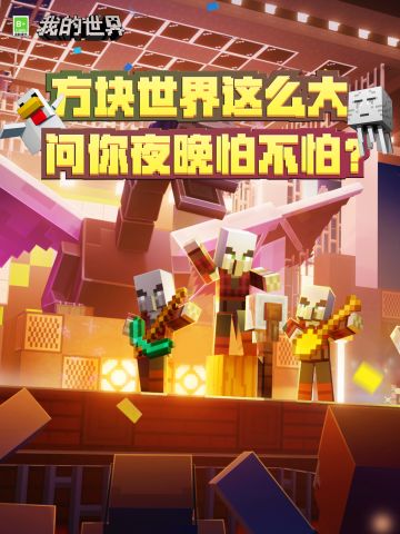 方块世界这么大，问你夜晚怕不怕？