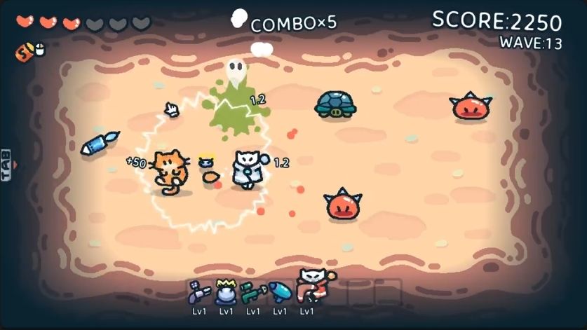 手绘风肉鸽新游《摸猫猫》发售,撸猫打怪! 3