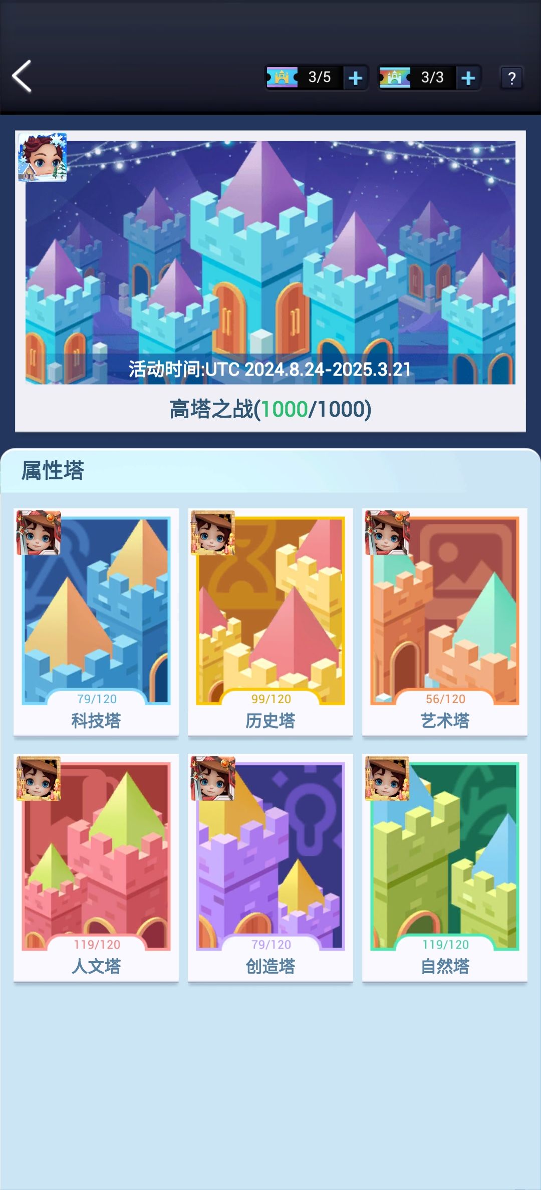 高塔属性塔。 1