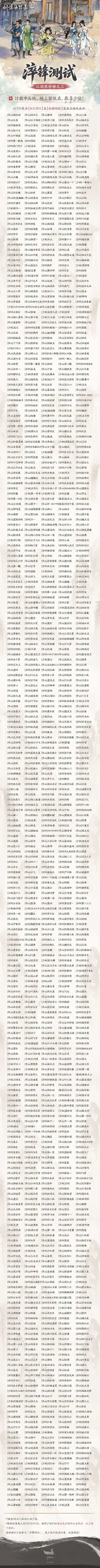 剑隐侠踪录测试结束,荣誉榜名字满满当当! 4