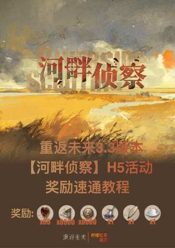 【河畔侦察】H5活动奖励速通教程|重返未来