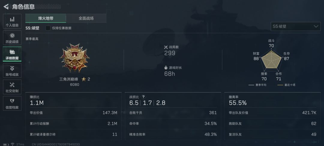 这个KD很过分吗?火箭燃料就是不出 1