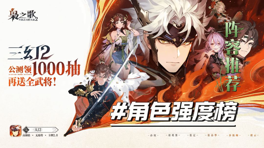 【三幻2】角色强度榜&阵容搭配截图