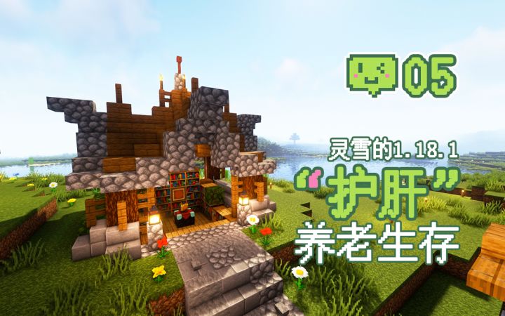“护肝”养老生存05—挖矿帯师的附魔室【我的世界1.18.1】截图
