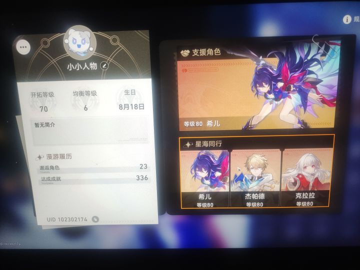 抽卡不歪，遗器全中。截图