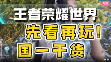 【王者荣耀世界】来自国一的必看攻略，看完你也是大神