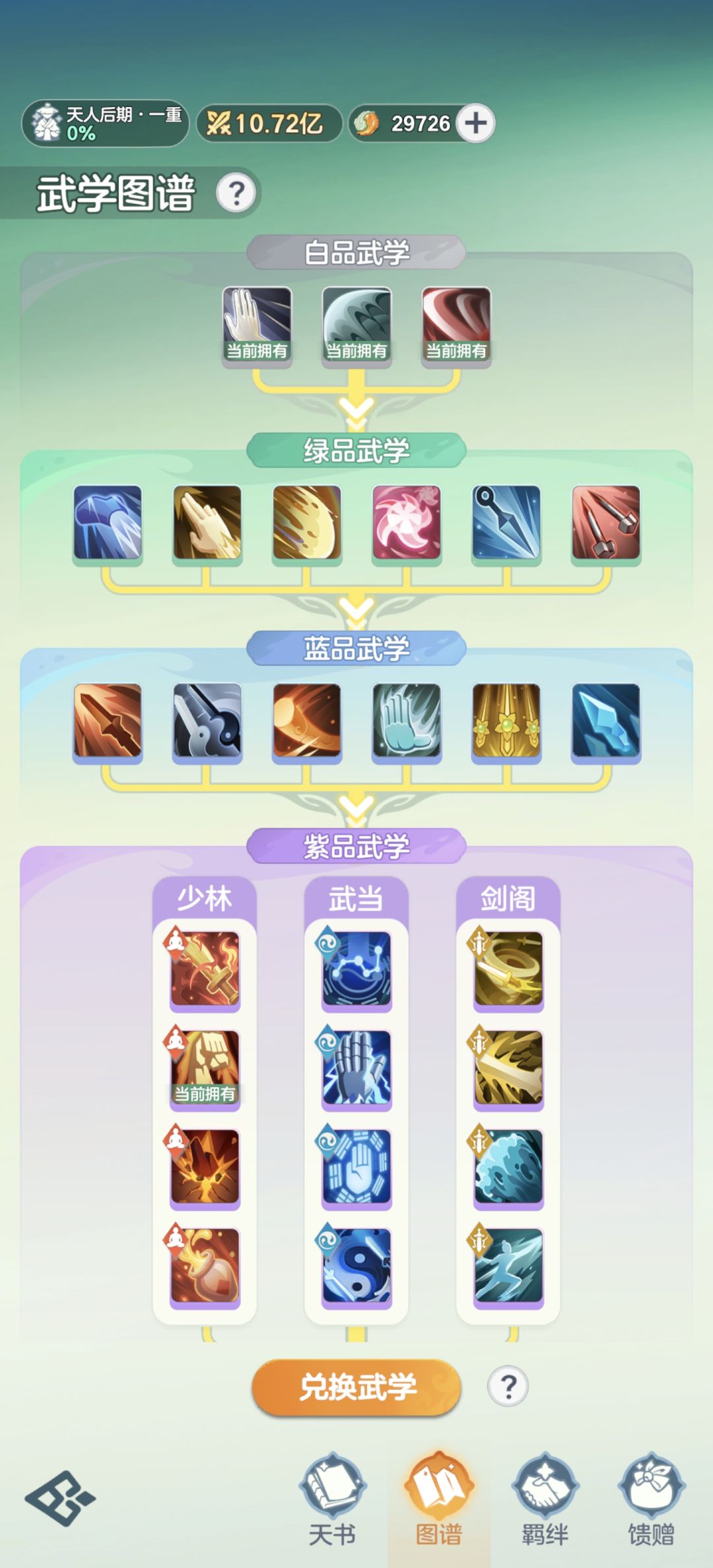 关于天书系统里面武学图谱的探讨 1