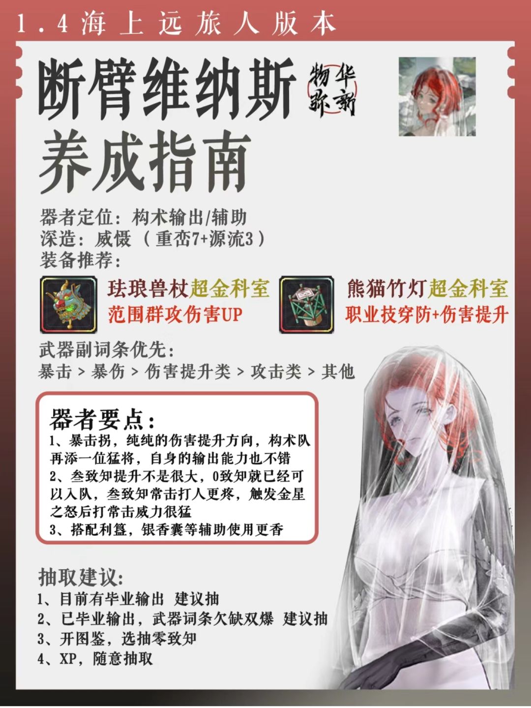 断臂维纳斯养成攻略截图