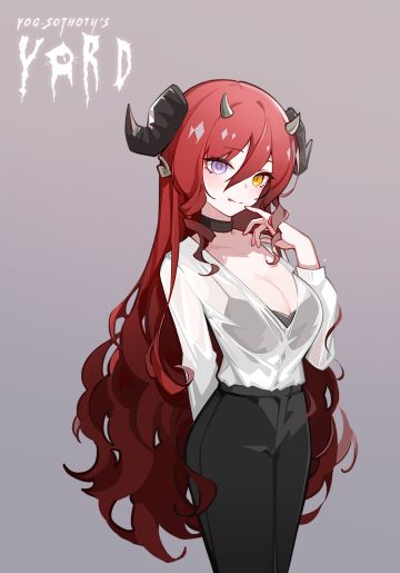 龙女炼金师
炼金术高手，热爱敛财。
喜欢猫，对毛茸茸的生物没有抗拒能力。
作为经营部长，使用炼金术进行顾客召唤。#犹格索托斯的庭院# ​​​