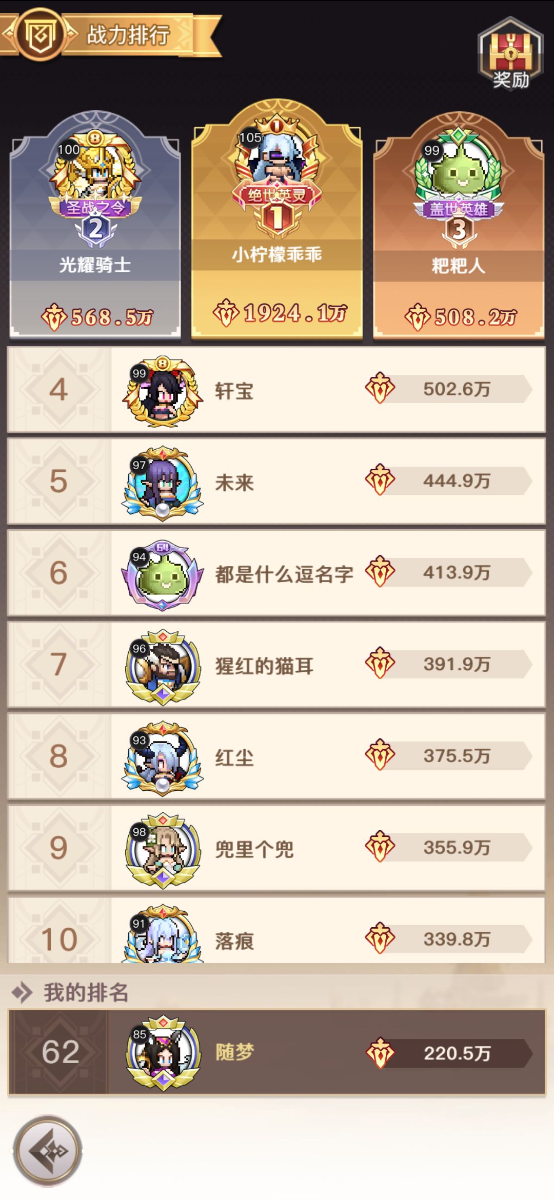 游戏理解(平民推荐) 2