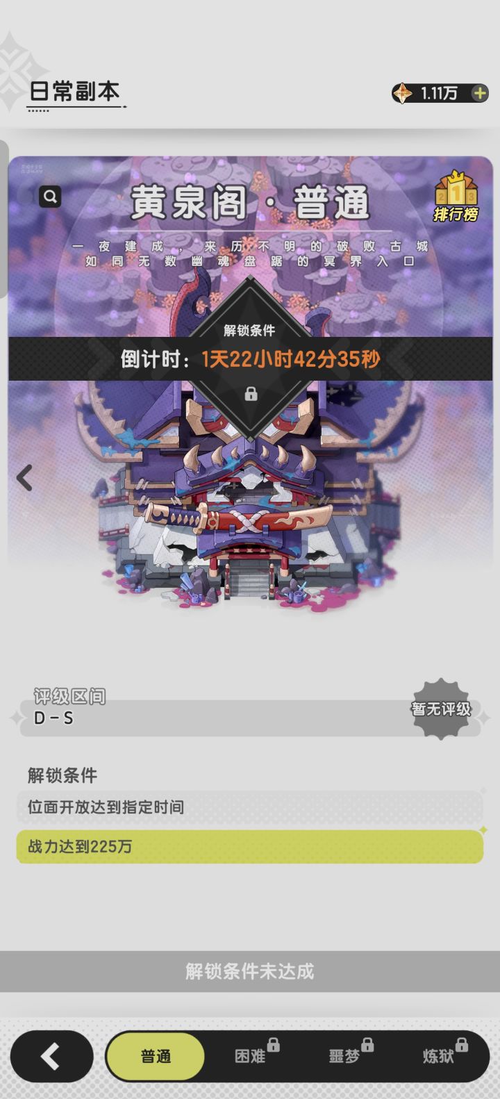这个本大概多少战力能过截图