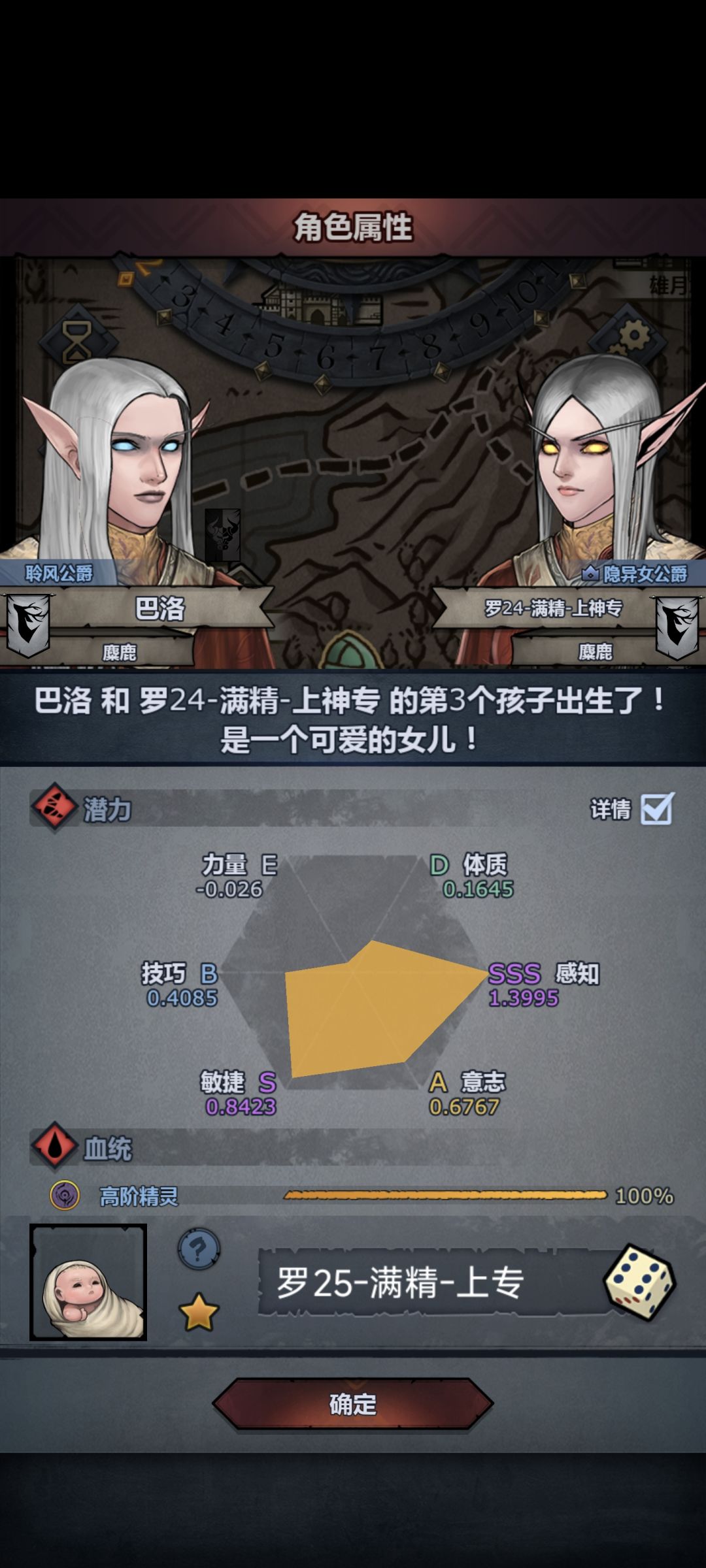 这个要不要用来做圣子。感觉意志有点低。 2