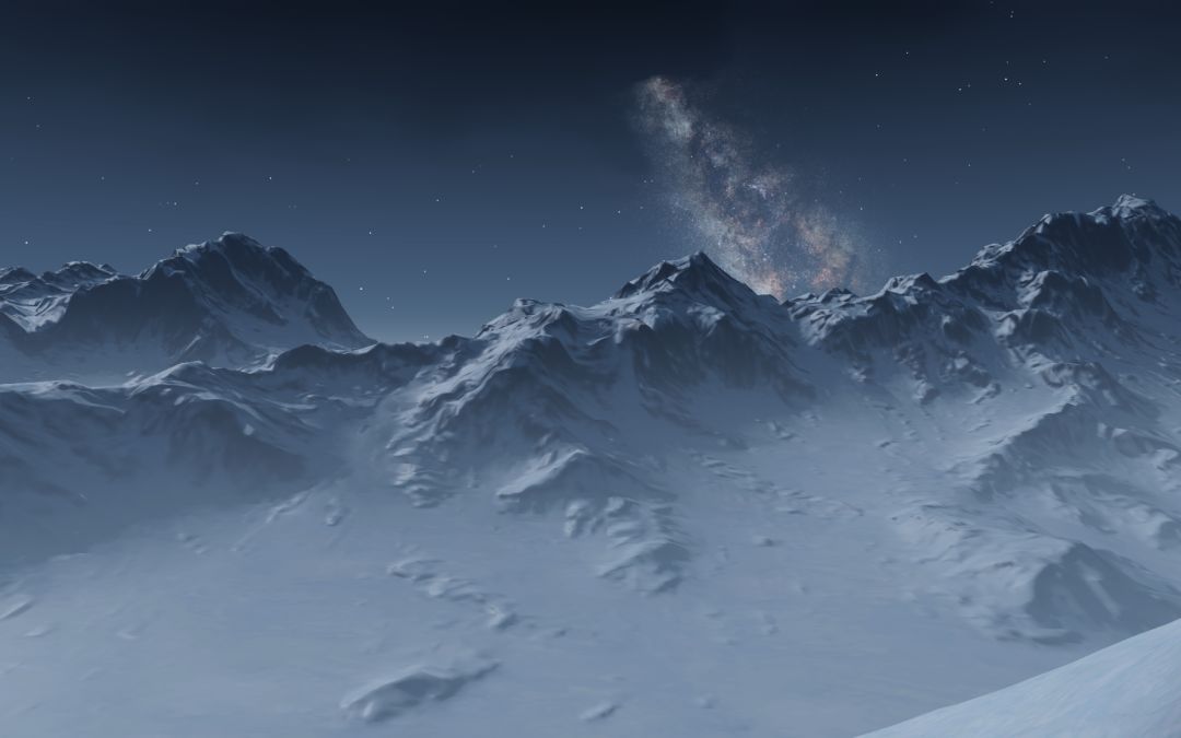 秦川雪山 2