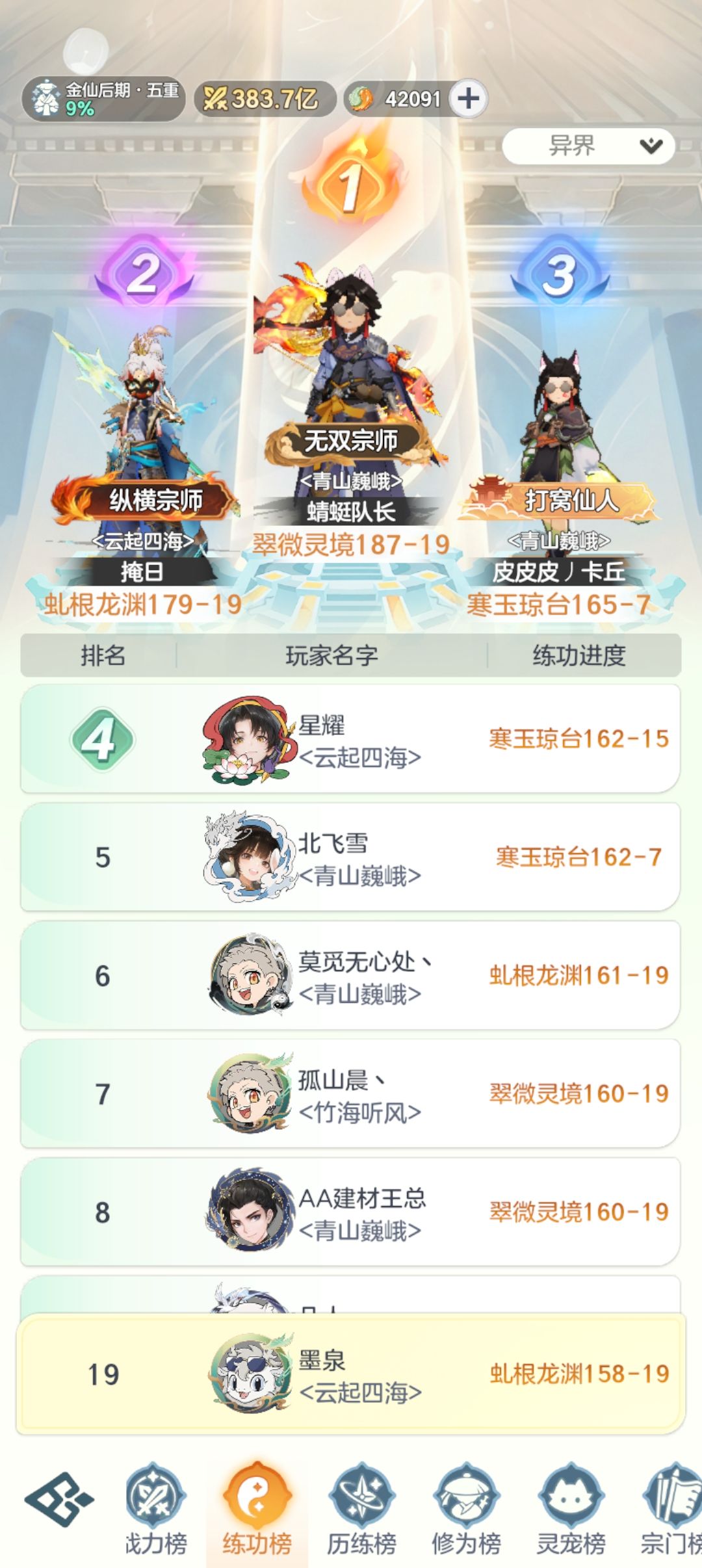 金仙34天!记录 2