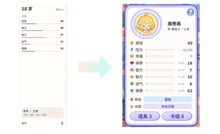《人生棋局》开发日志04丨平衡游戏机制·抑制数值爆发截图