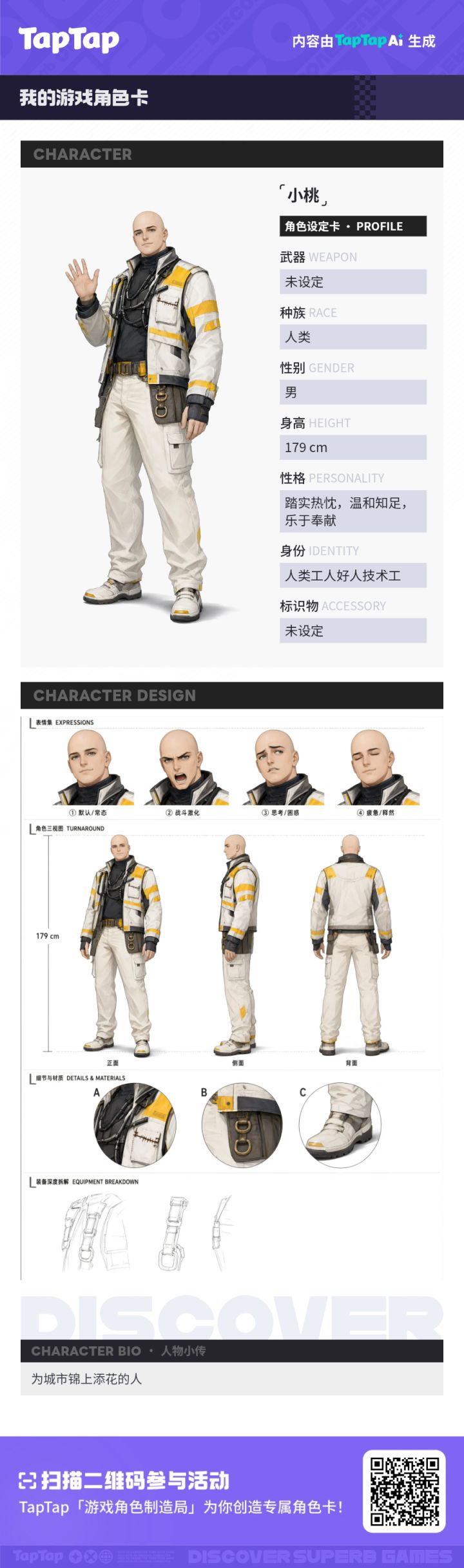 小桃 · 我的角色设定卡截图