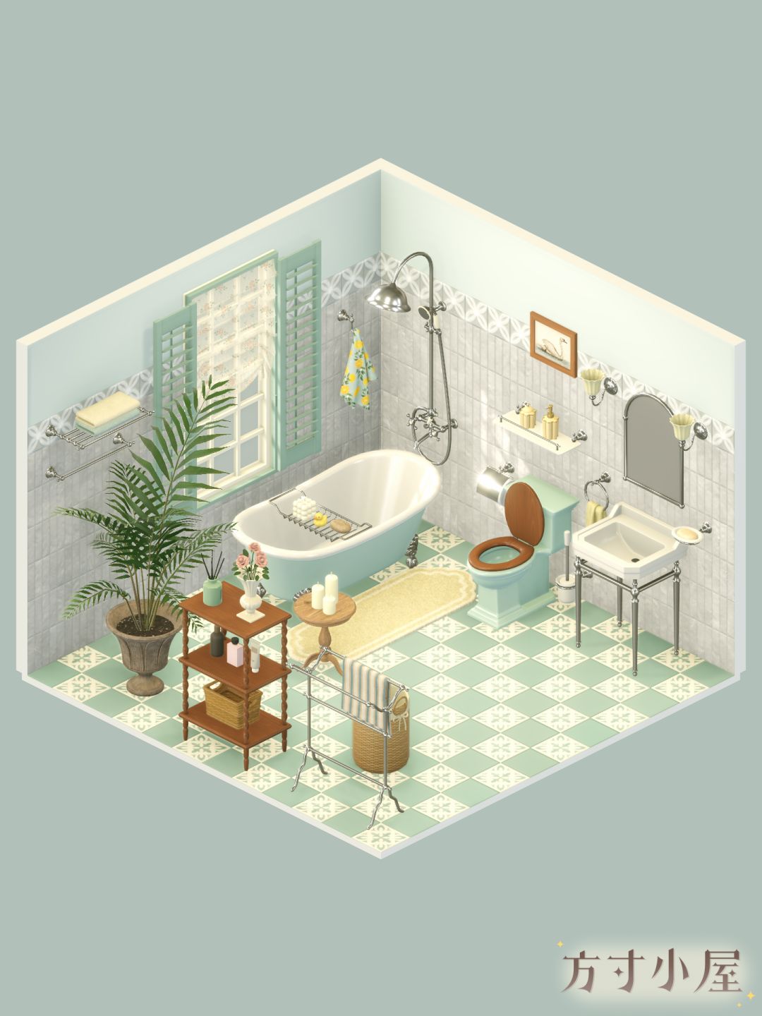 🧼薄荷绿的夏日浴室🛁 2