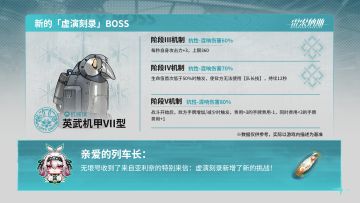 「虚演刻录」每周BOSS新增