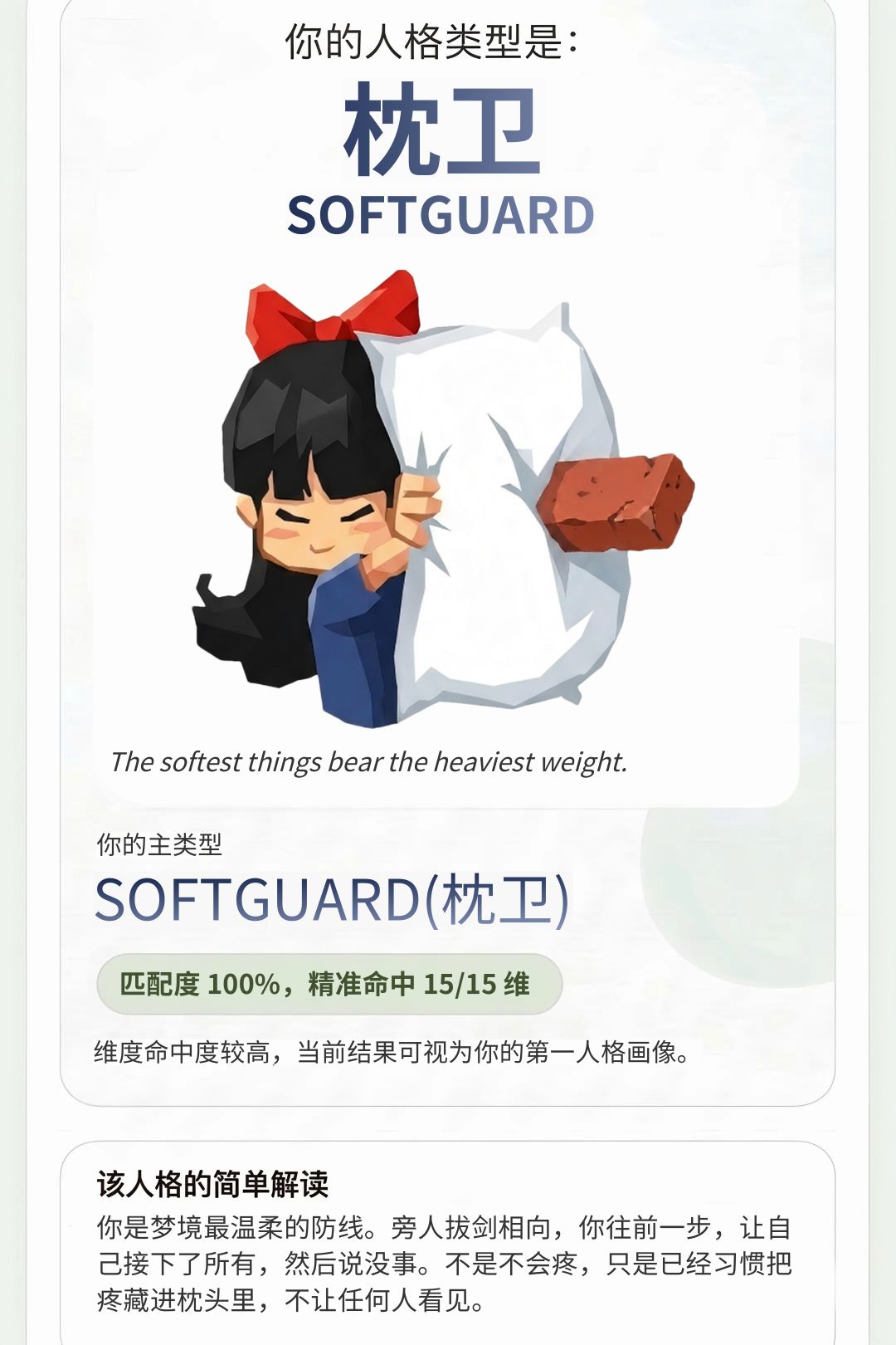 刚测了下SBTI,好像开出隐藏款了! 1