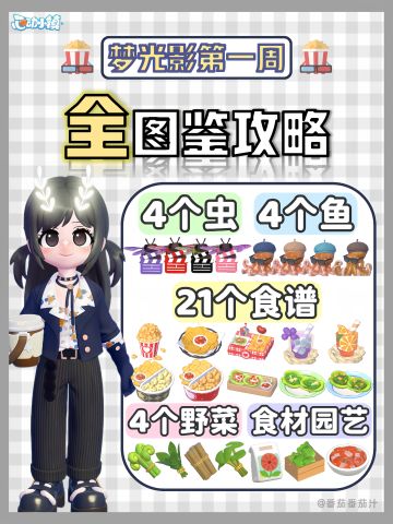 梦光影 限定鱼虫食谱 野菜位置 详细攻略