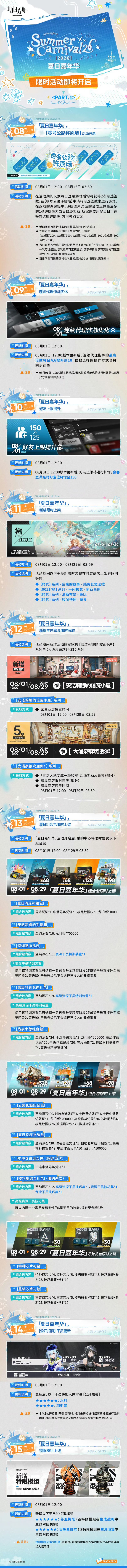 夏日嘉年华!零号公路SideStory限时开启 2
