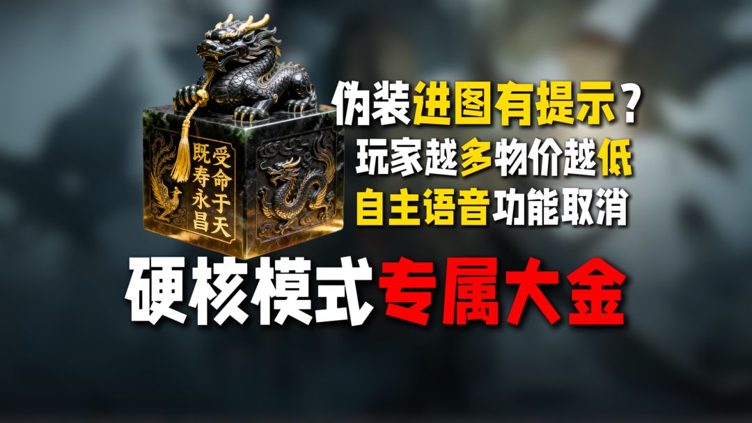 硬核模式专属大金？特遣天赋能力：伪装进图有提示！截图