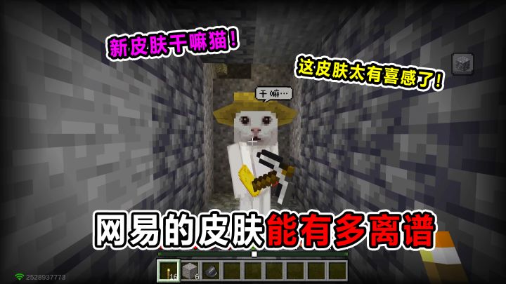 网易的皮肤能有多离谱！这干嘛猫也太有喜感了！截图