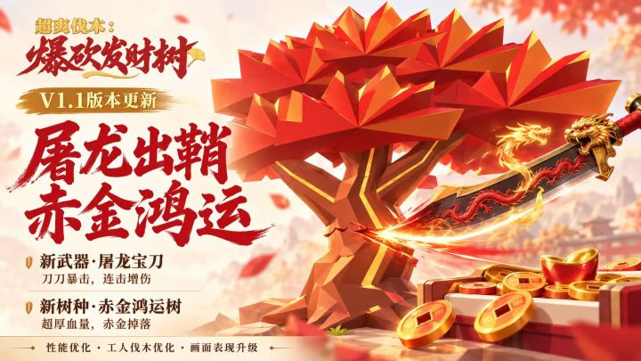 V1.1版本更新公告|屠龙出鞘,赤金鸿运!截图