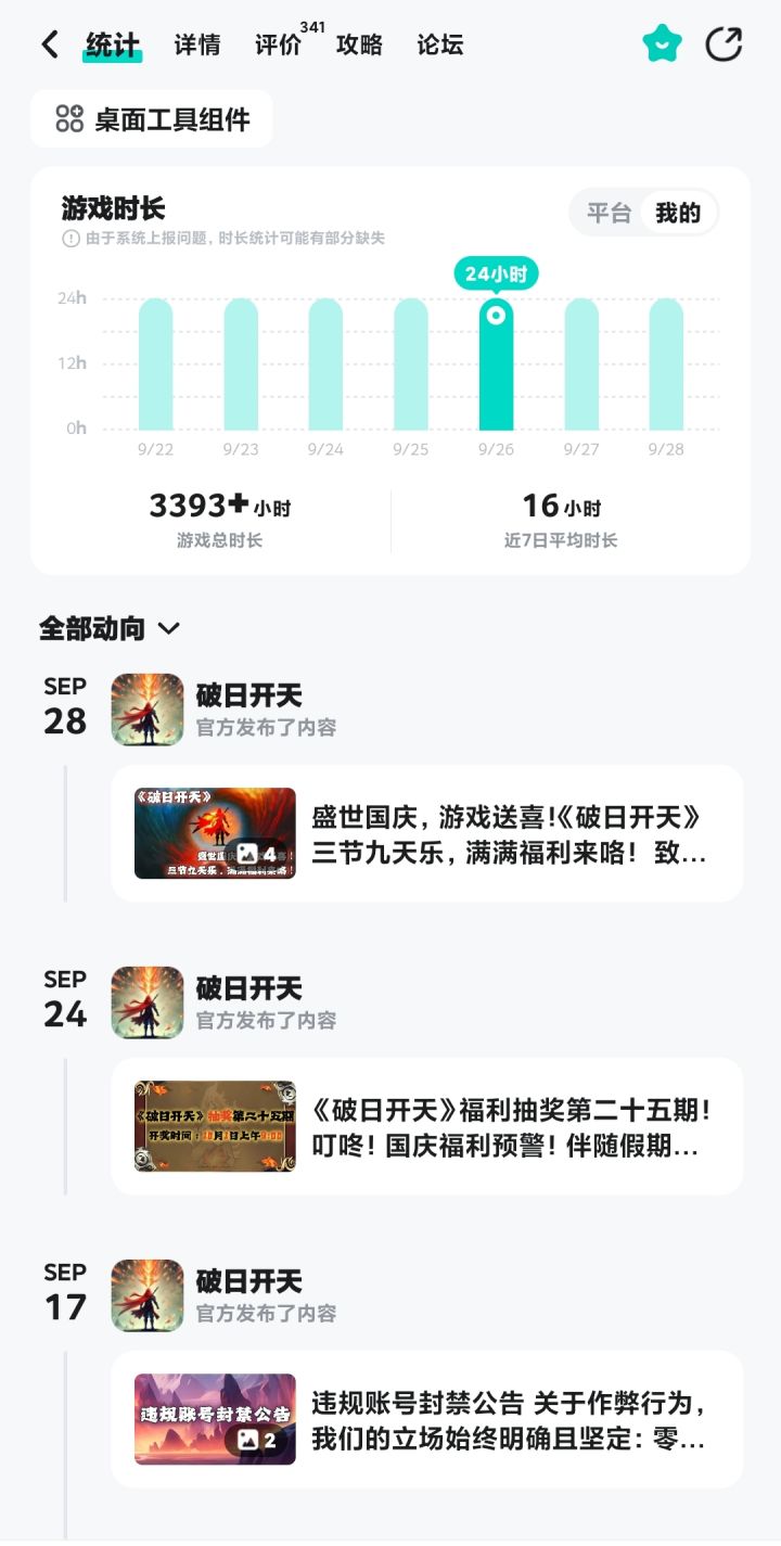 好不好玩你看我的游戏时间就知道了截图
