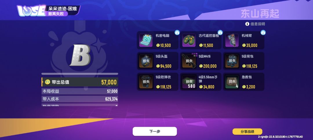 求教我的装备全掉了 1
