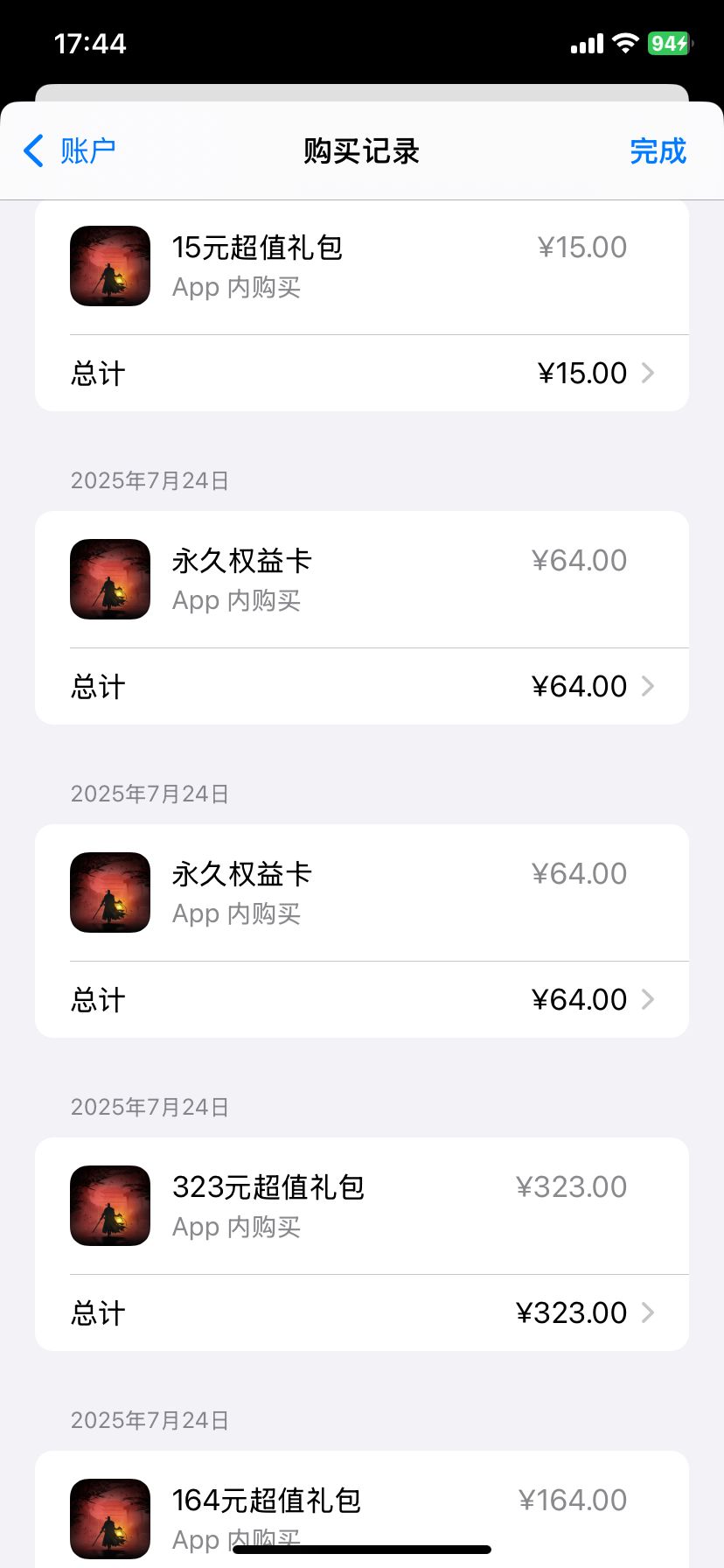 大家看看自己永久权益卡!是不是被扣费两次 1