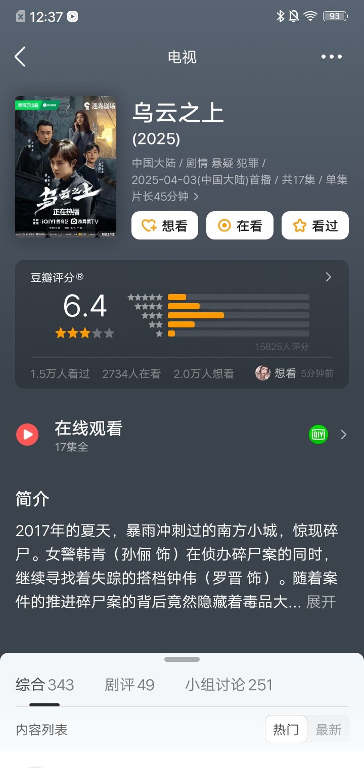 迷雾剧场新作,开分仅6.4 1