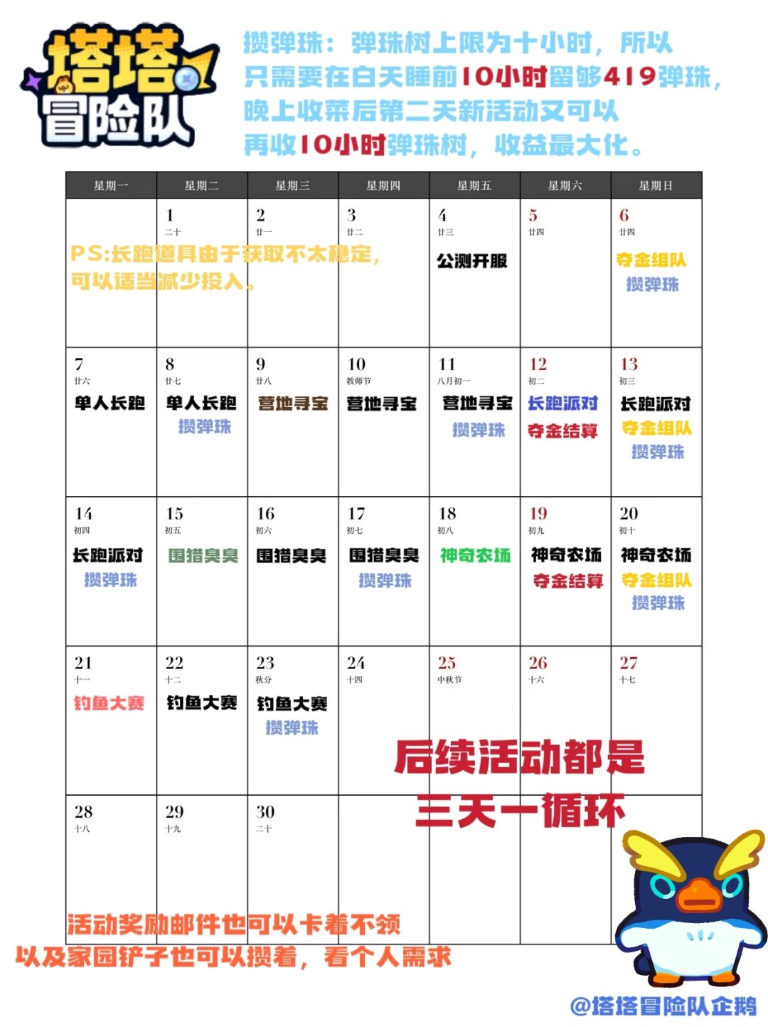 如何简单地攒弹珠(零氪版)附活动日历 1
