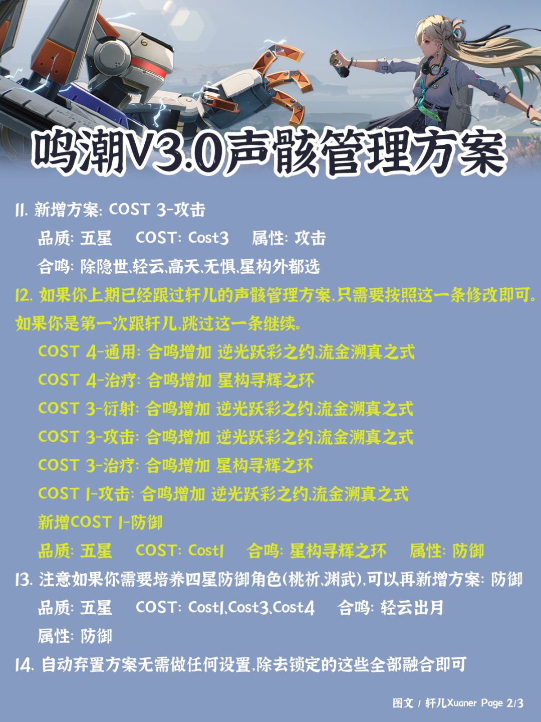 鸣潮V3.0版本声骸管理方案 2