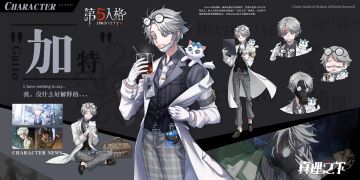 #第五人格五周年# #五载之邀回响心跳# #真理之下#
真理之下新成员——”加特”人设情报公开！