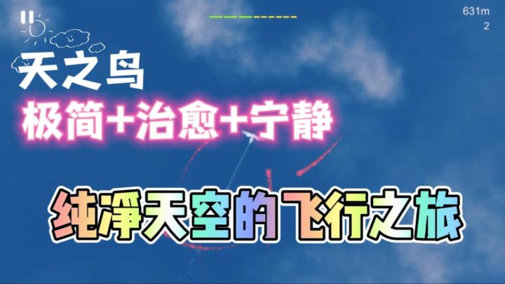超级治愈,极简宁静👉做一只飞翔的鸟儿遨游天际❗截图