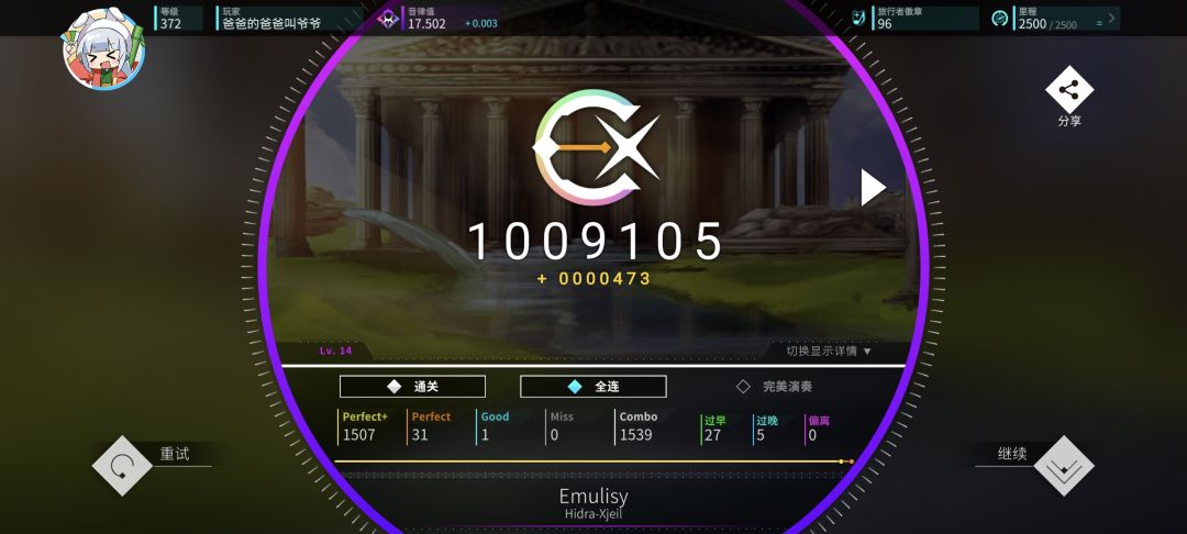 Rating 17.5达成! 4