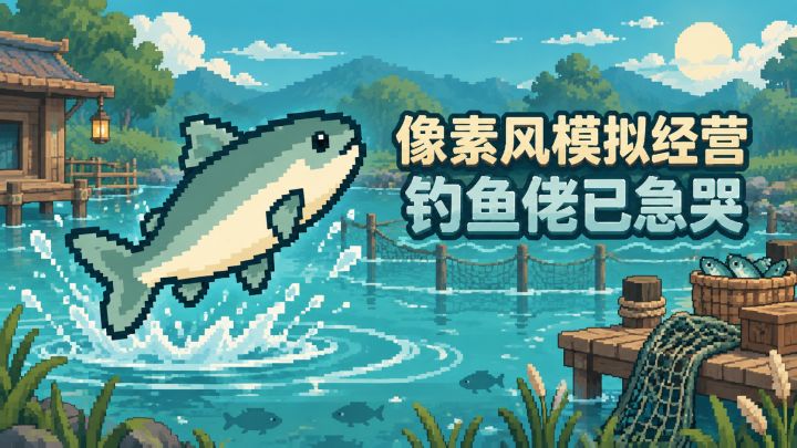 9.7高分像素风钓鱼模拟经营,钓鱼佬直呼:有这好事不早说!截图