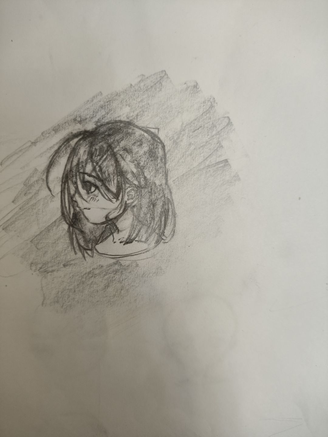 这练侧脸讲究一个心平气和,哎,我笑着画 1