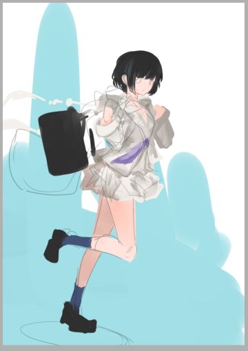 （突然出现）（扔几张草稿）（缓缓消失）