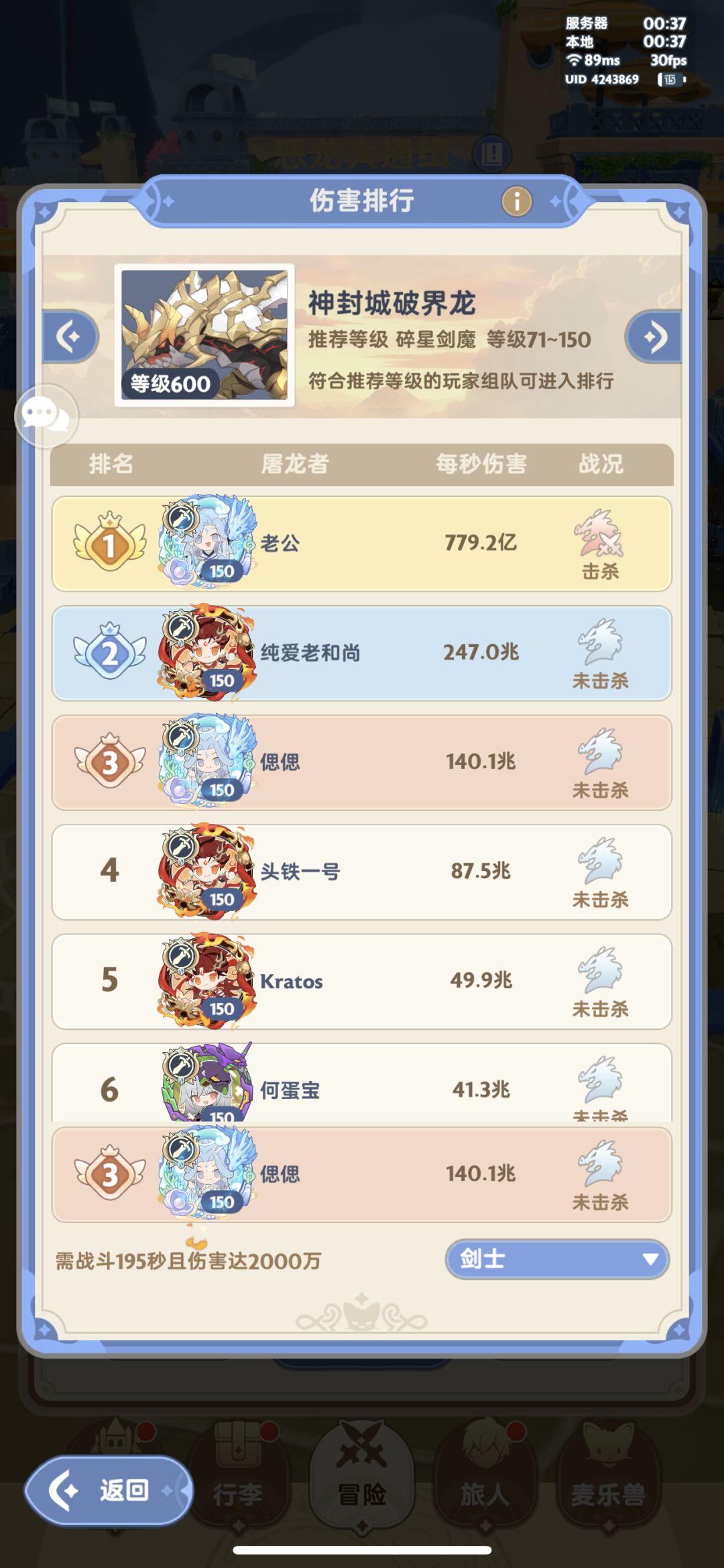 0氪小战士4转雷龙定榜纪念 1